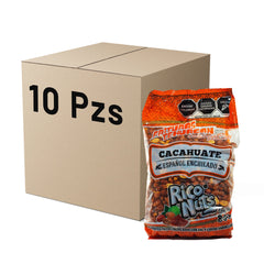 Caja de 10 piezas Cacahuate Español Enchilado 800 g