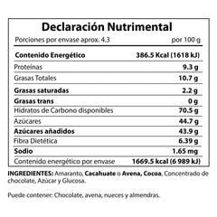 Caja de 10 piezas Palanqueta Amaranto y Cacahuate con Chocolate #3 C/10 Piezas