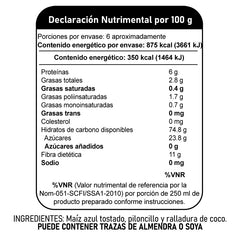 Pinole De Maíz Azul Tostado Con Coco 250 G