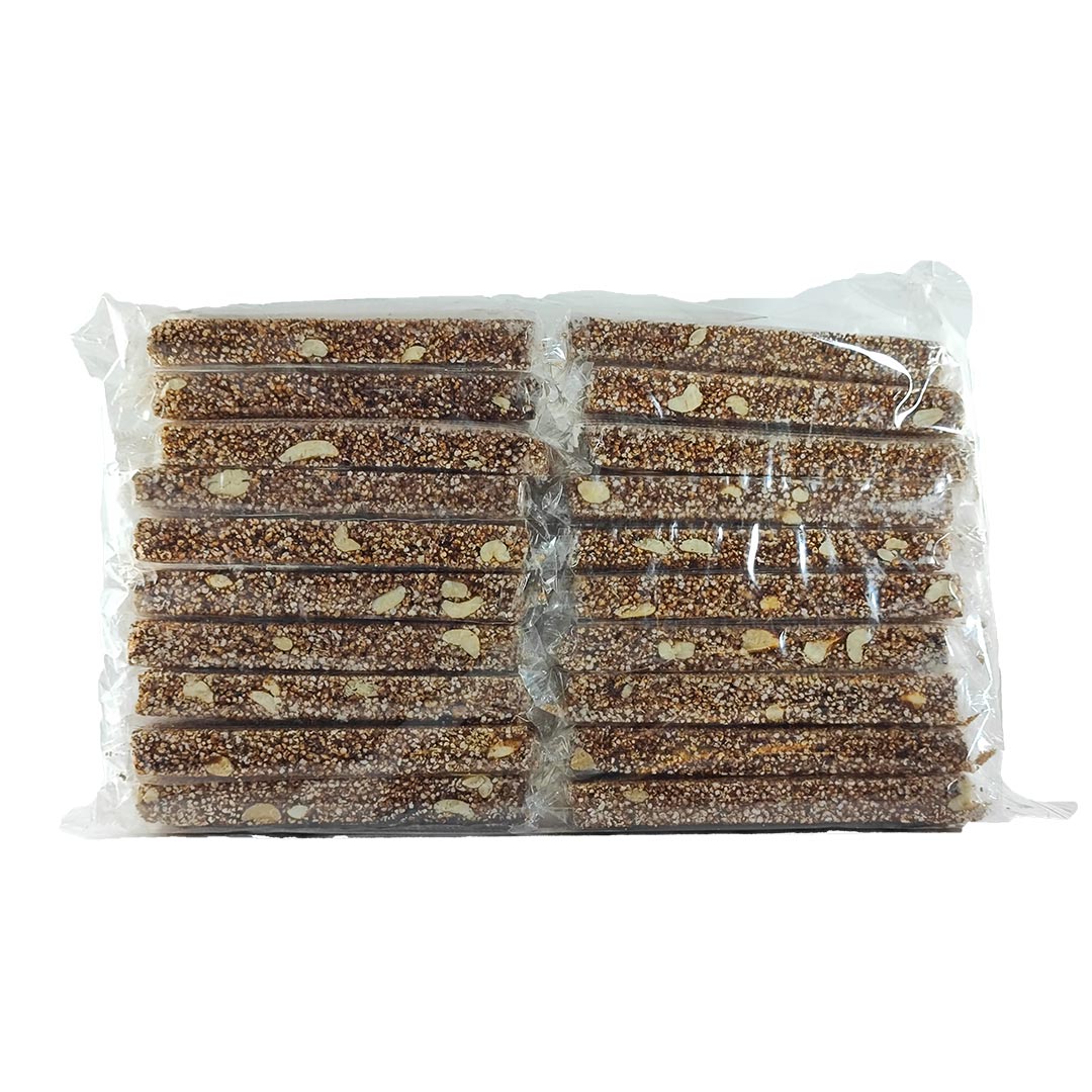Caja de 10 piezas Palanqueta Amaranto y Cacahuate con Chocolate #3 C/10 Piezas